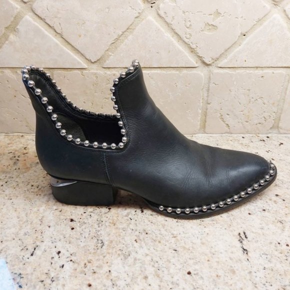 Alexander Wang Kori Studded Booties Leather Black - Picture 5 of 8